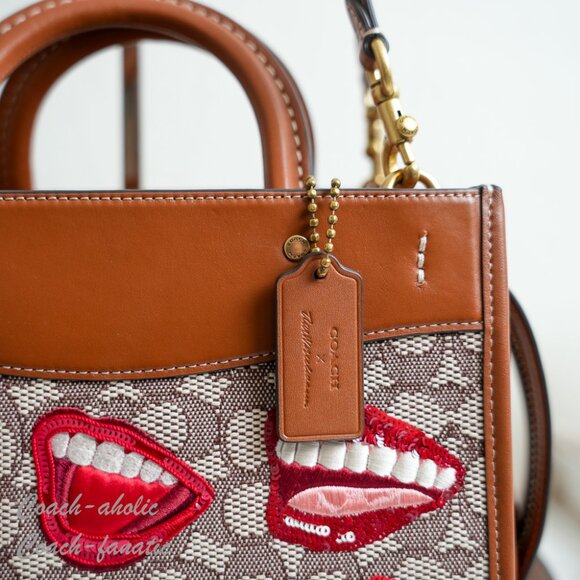 NWT CA119 Coach X Tom Wesselmann Rogue Bag 25 In Signature Textile Jacquard - Picture 2 of 14